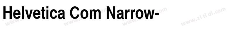 Helvetica Com Narrow字体转换